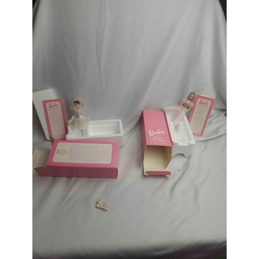 Barbie‎ Avon Porcelain Ornaments Swan Lake Sugar Plum Fairy Ballet Set Christmas